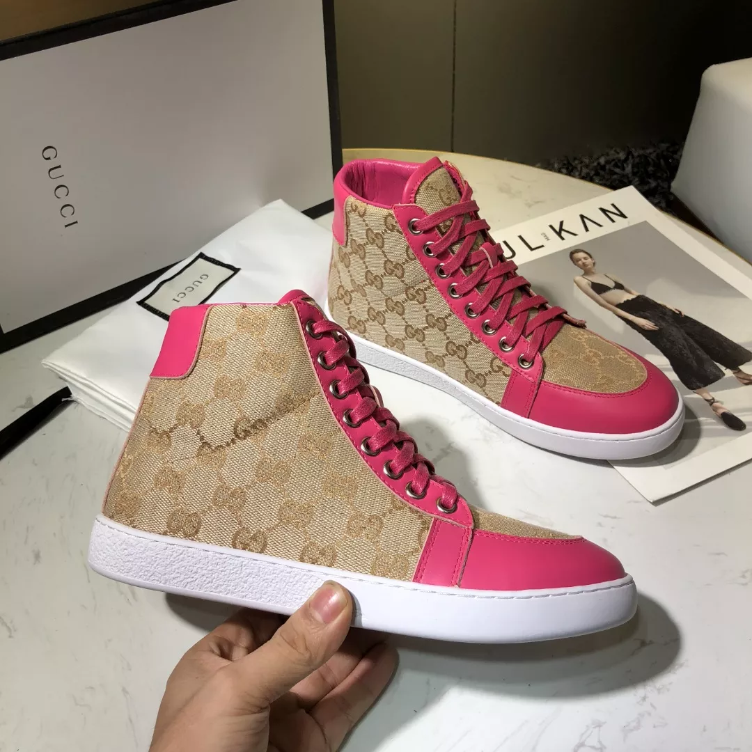 gucci high tops chaussures pour femme s_12a21421